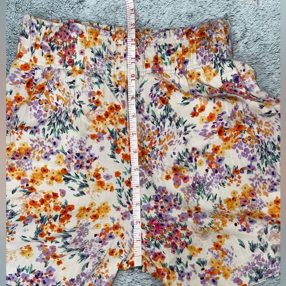 H&M Floral Linen Shorts - Picture 7 of 9